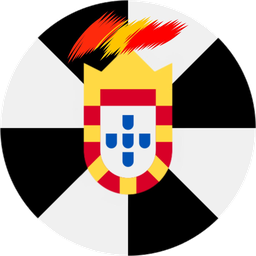 Logotipo de porceuta.es: el girón de Ceuta con el escudo coronado